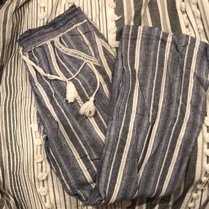 Bohemian tassel beach pants